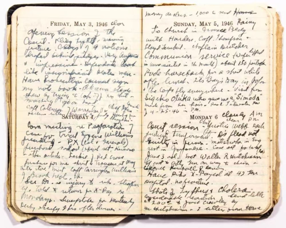 萨顿日记中记录的内容。邹德怀 摄