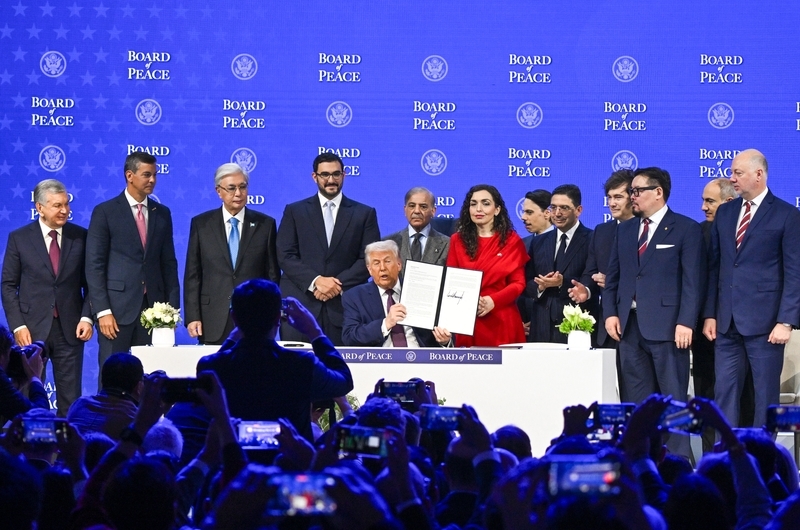 特朗普在达沃斯启动所谓“和平委员会” IC Photo