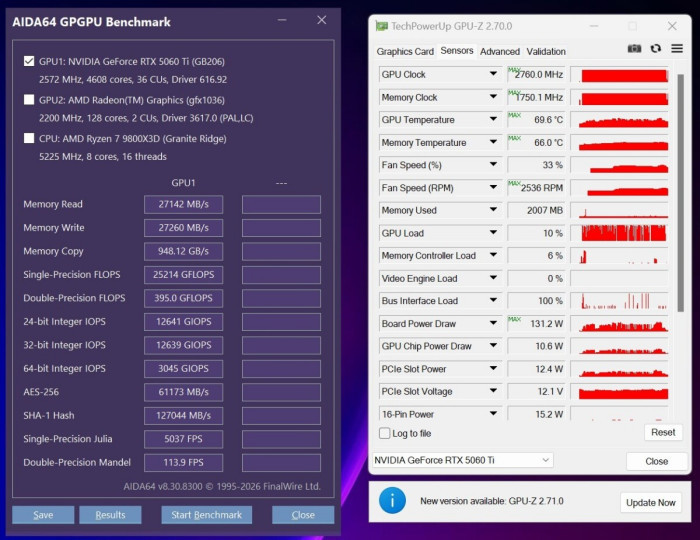 单槽涡轮一箱5张组80G显存玩大模型 映众RTX 5060Ti PRO 16GB显卡多卡评测
