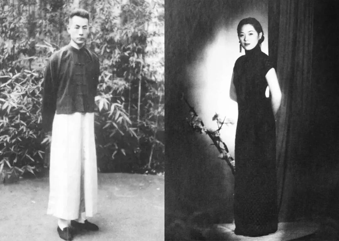 年轻时的张伯驹与夫人潘素
