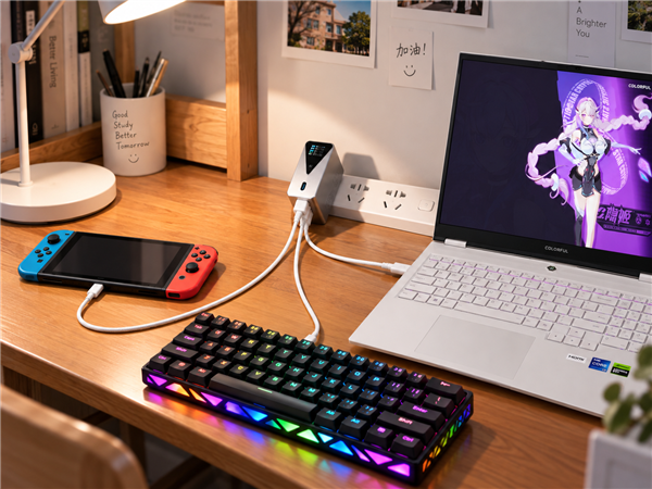 PC硬件大厂入局快充!七彩虹首款140W充电头发布:3C1A四口同充199元