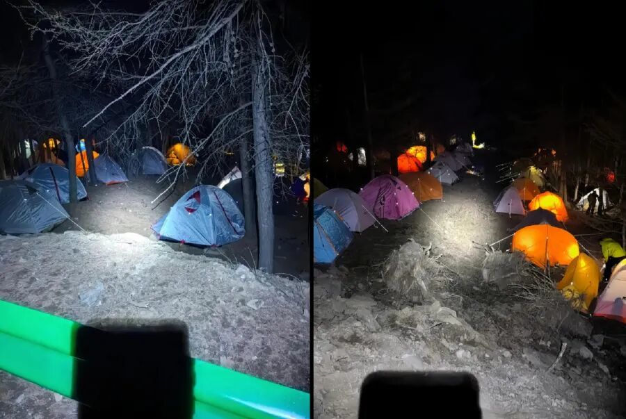 吉祥寺附近山林里的帐篷