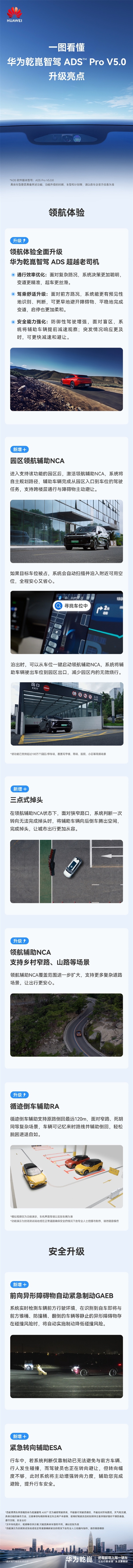 一图看懂：华为乾崑智驾ADS Pro V5.0重磅更新 超越老司机