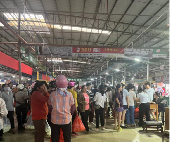 图说：横州茉莉花市场 来源：受访者供图