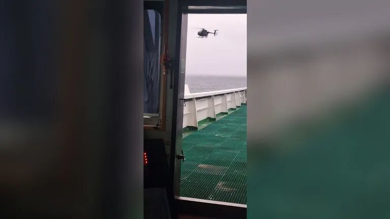 当地时日,美国宣布已在北大西洋扣押一艘悬挂俄罗斯国旗的油轮“马里内拉”号 视频截图:“今日俄罗斯”