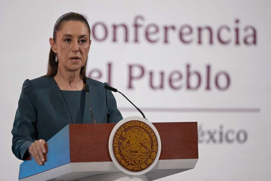 △墨西哥总统辛鲍姆(资料图)