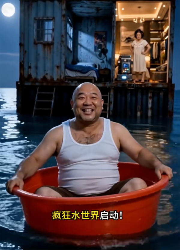 疯狂水世界进入广告业 仿佛龙卷风摧毁停车场