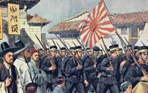 ▲日军占领朝鲜半岛