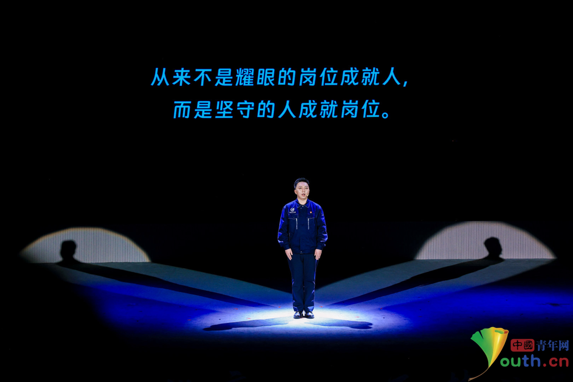 杨国心进行分享。中国青年网记者 安俐 摄