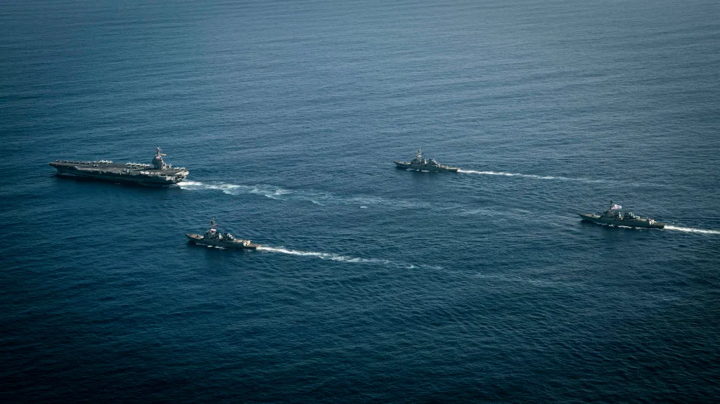 部署在加勒比地区的美国海军福特号航母美国海军