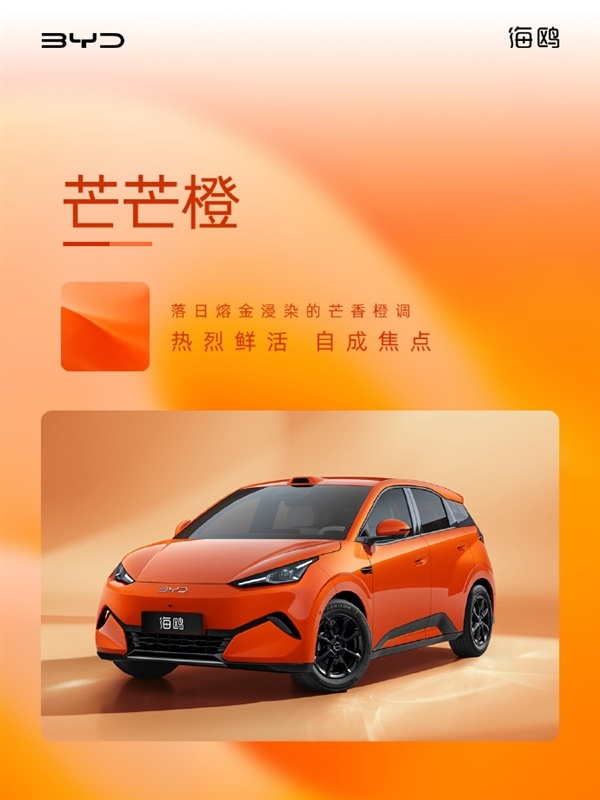 A0级纯电卷王换代！比亚迪二代海鸥10月20日上市：激光雷达、后驱全上车