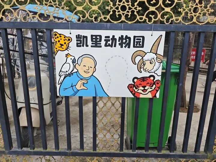 凯里动物园增设的拍照打卡点。