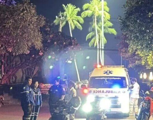 ▲警方抵达案发现场