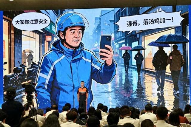 5月19日，身着“骑士橙”的张文强在中国好网民援救分论坛上进行共享。中青报&middot;中青网记者 谢洋/摄