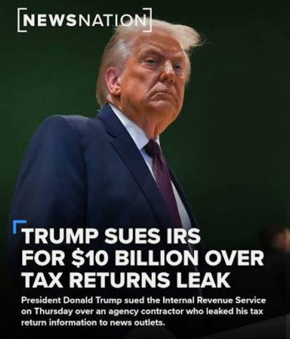 特朗普不仅敢合理避税,还敢把意外泄露自己税表的美国国税局给告了