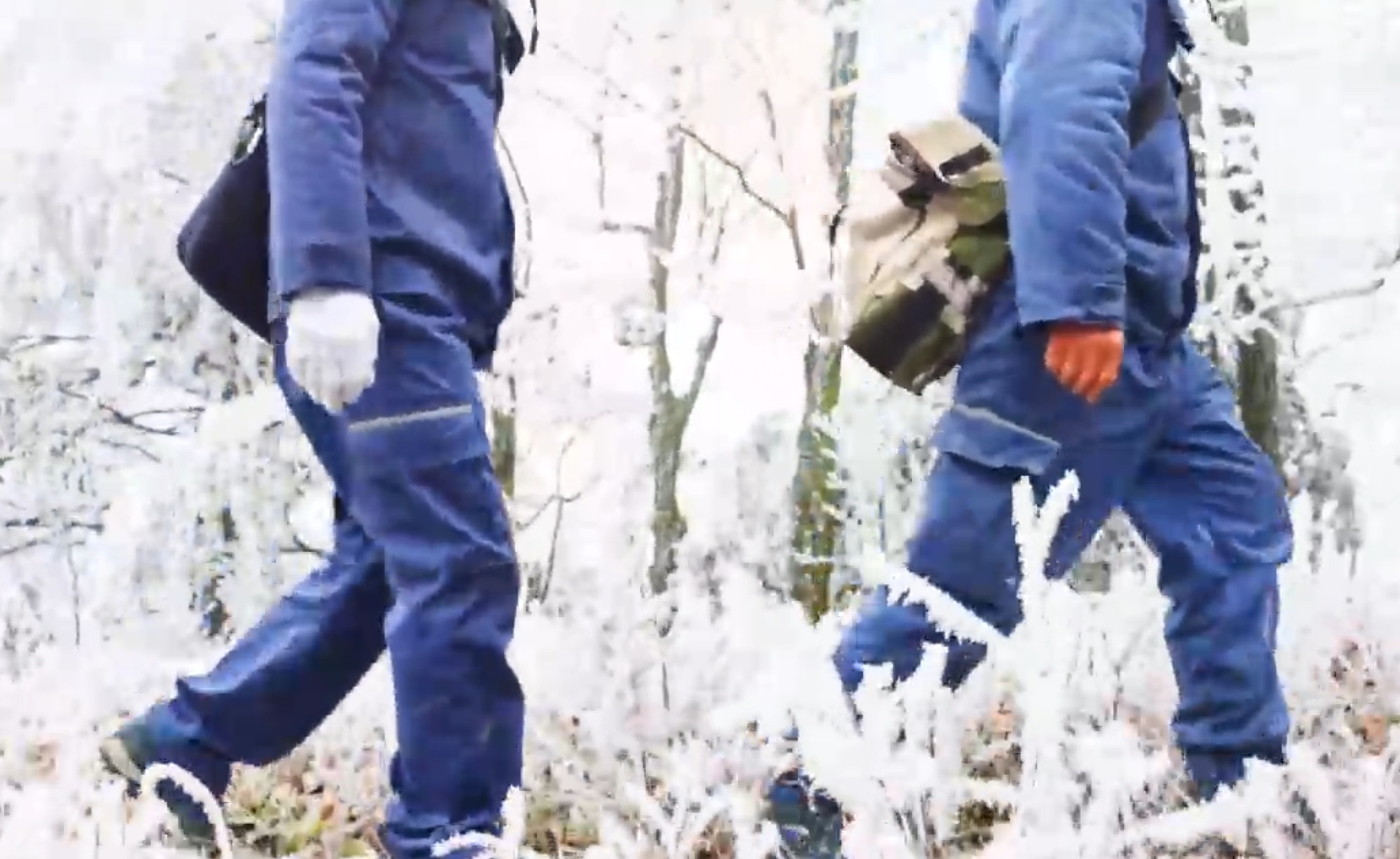 运维人员在巡线