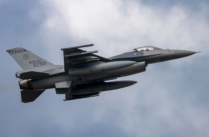 台F-16V战机 资料图 图源:台湾中时新闻网