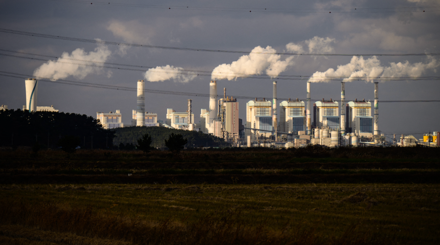 ▲韩国首尔以北的泰安火电站