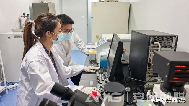 企业技术人员正在做实验