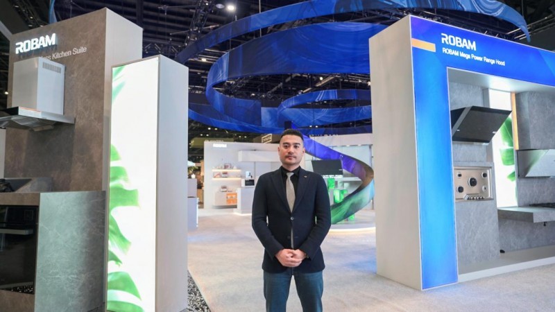 老板电器海外事业部总经理刘超在美国KBIS展上