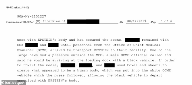 解密文件讲述了狱警用“假尸体”骗过媒体的经过