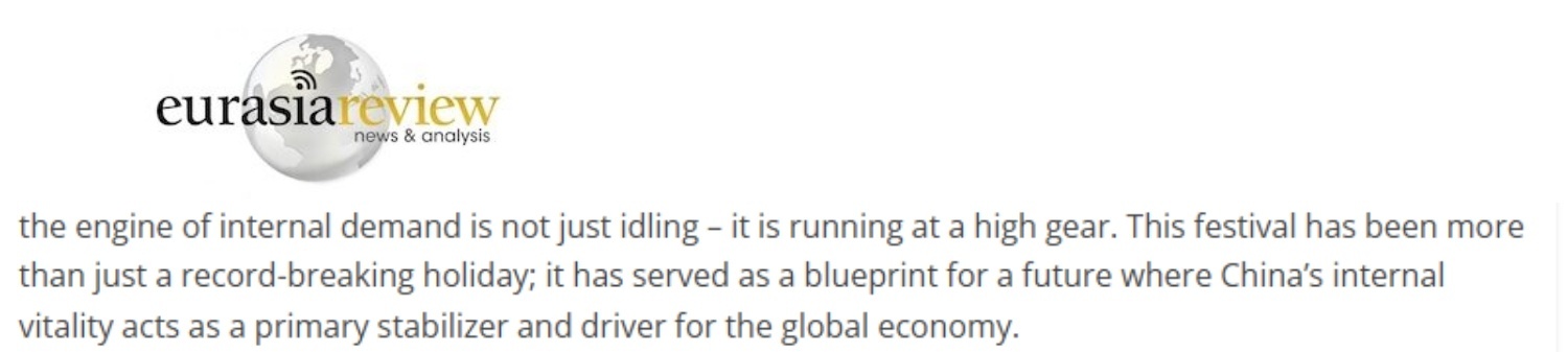 美国《欧亚评论》网站报道截图