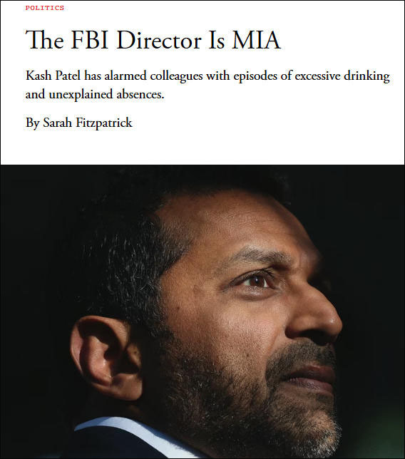 《联邦调查局局长行踪不明》