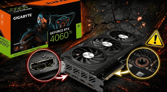 显卡越修越烂！RTX 4060 Ti送修后被弄坏接口、丢螺丝