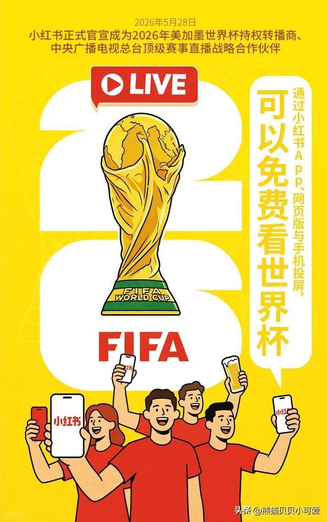 小红书2026年这次17亿豪赌世界杯转播权，其实根本不是为了赚钱？
