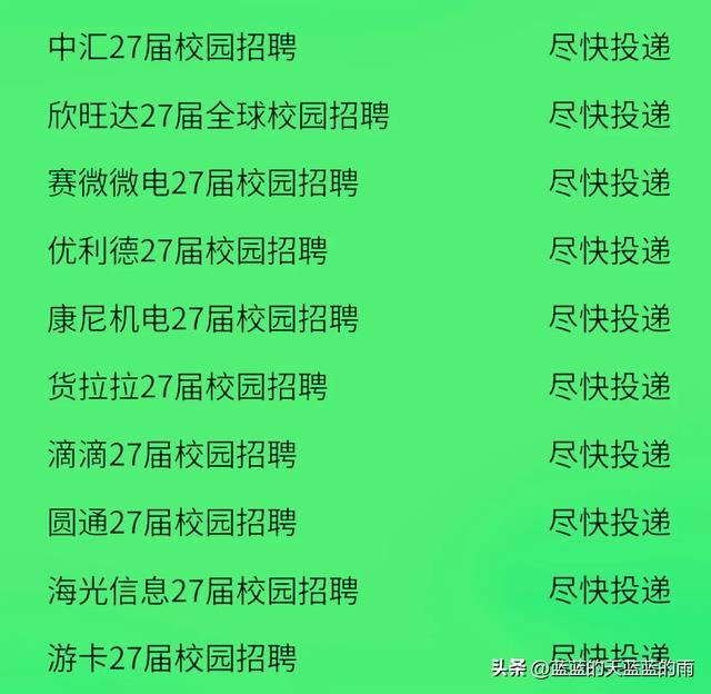 在各企业招聘官网投递期货配资配资