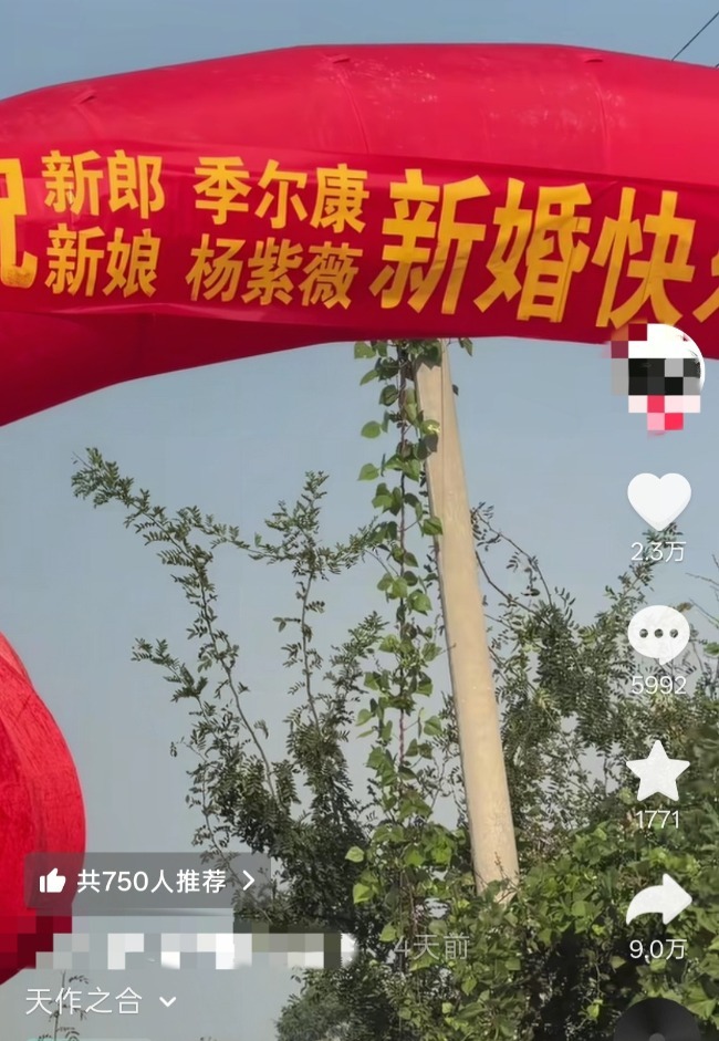 婚礼现场视频走红