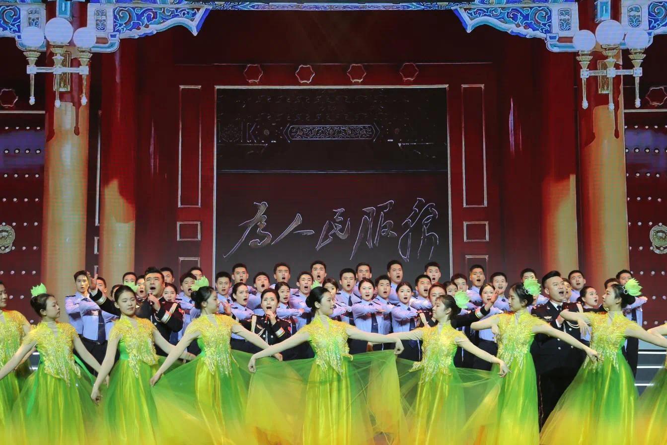 △原创歌舞《山河知道》演出现场