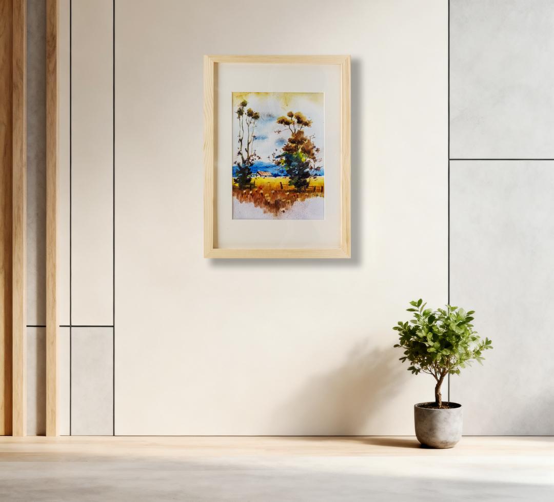老有福｜多彩风光入画来 福州这些水彩作品“上墙”了