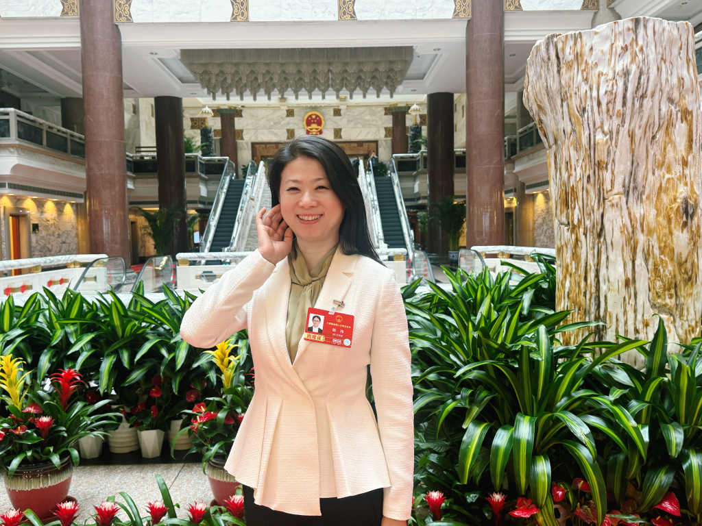 全国人大代表、九三学社衢州市委员会副主委、浙江中医药大学附属第三医院院长助理陈玮。受访者 供图