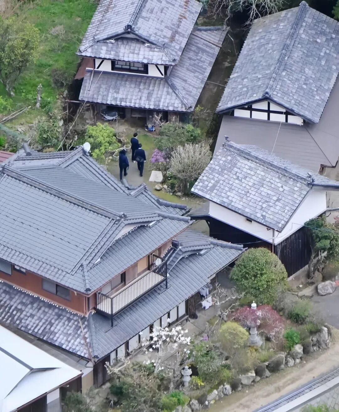 ·安达家位于南丹市的住宅。(日本共同社)