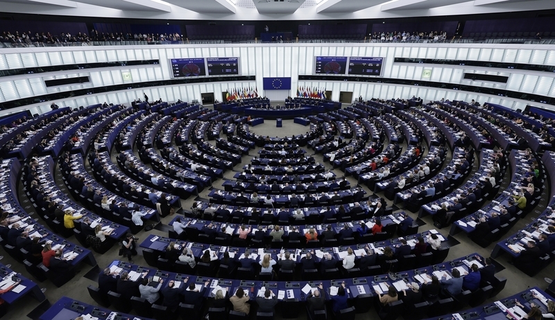 法国斯特拉斯堡，欧洲议会。 IC Photo