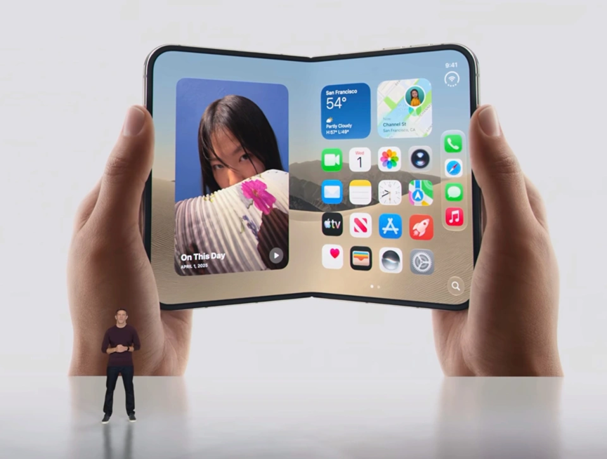 图说:iPhone Duo能否撬动市场,一切都还得等后续的市场反馈。(图/2026苹果秋季新品发布会直播截图)