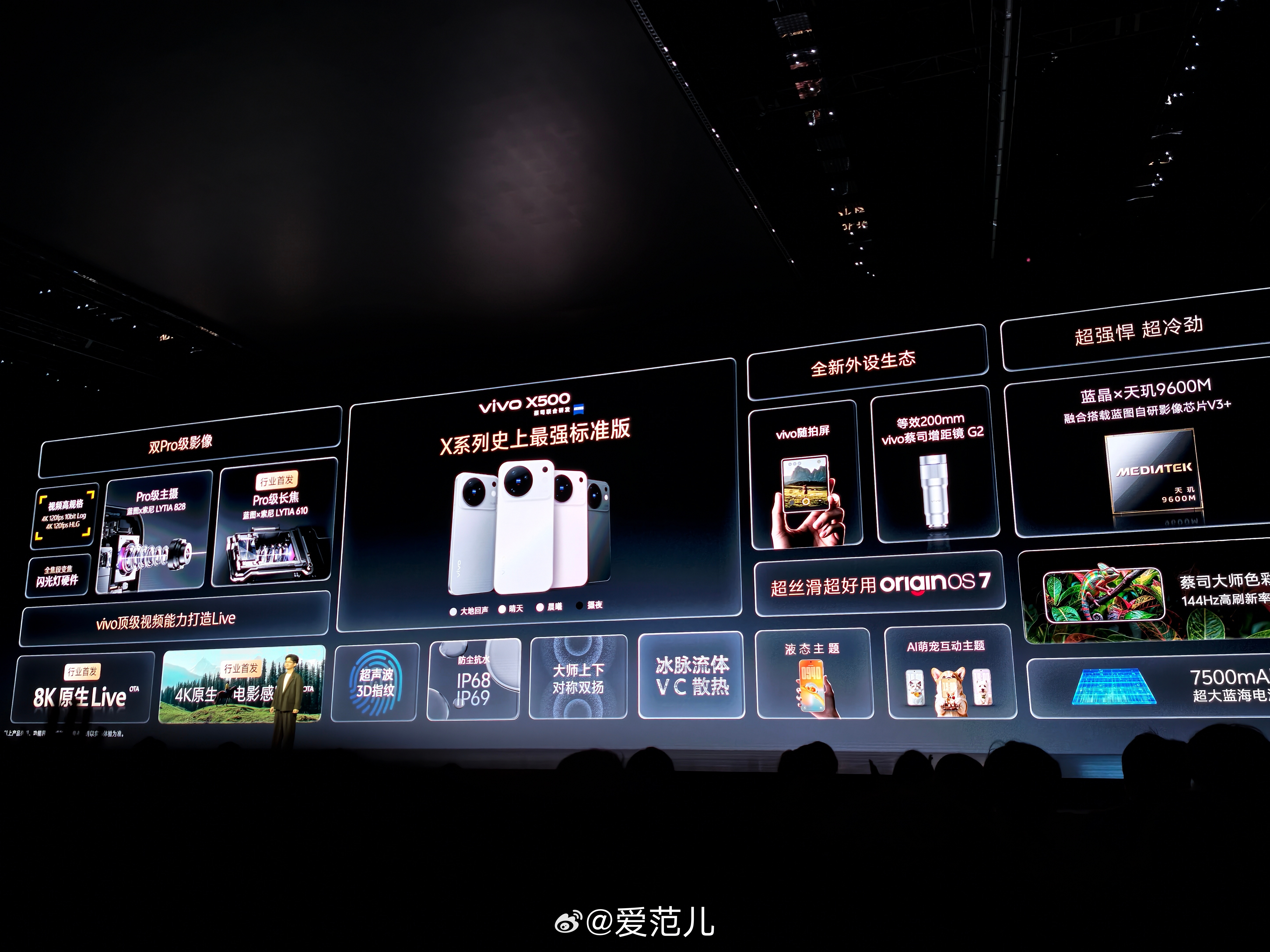 #爱范儿在现场# X500 系列一改往年「中杯+大杯」双杯策略,变成