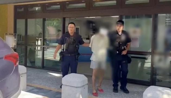 台湾桃园市11日发生一起命案,卢姓女子伤重不治,警方逮捕涉案林姓男子。图源:台湾联合新闻网