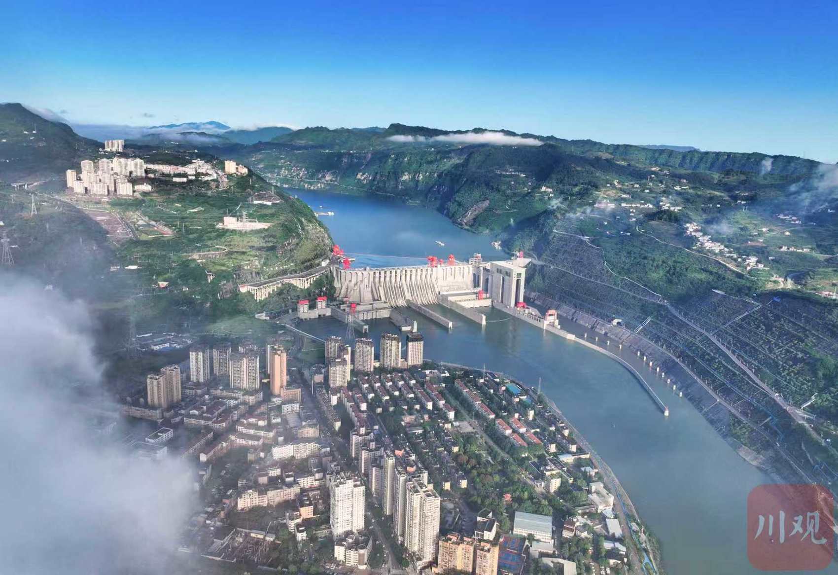 向家坝水电站。