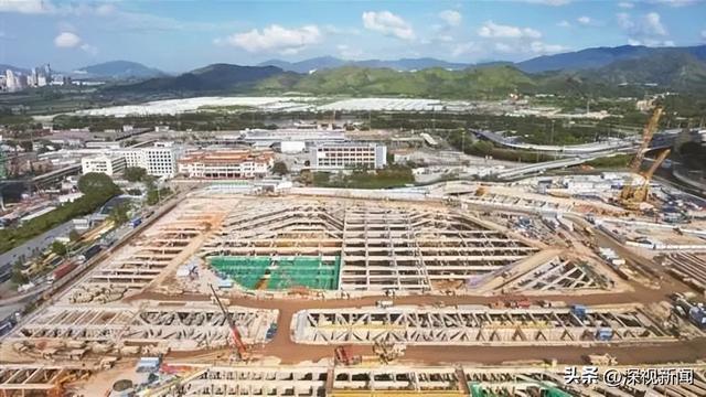 正在建设中的新皇岗口岸联检大楼项目