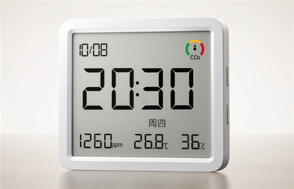 129元!米家智能温湿度计3 Pro开售:3.6英寸大屏、新增二氧化碳检测
