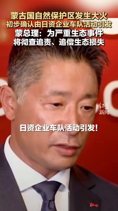 蒙古国自然保护区发生大火 初步确认由日资企业车队活动引发 蒙总理：为严重生态事件 将彻查追责、追偿生态损失