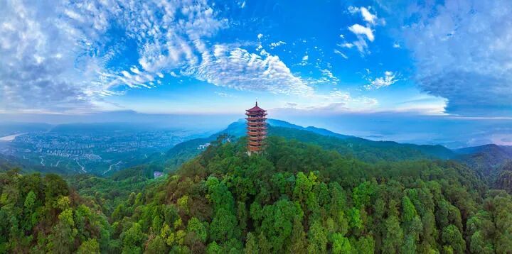 缙云山国家级自然保护区航拍图（2023年8月摄）。陈飞胜摄.jpg