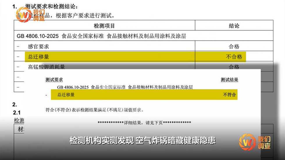荣事达空气炸锅被曝涂层隐患【涉食品安全，荣事达、扬子空气炸锅被曝涂层