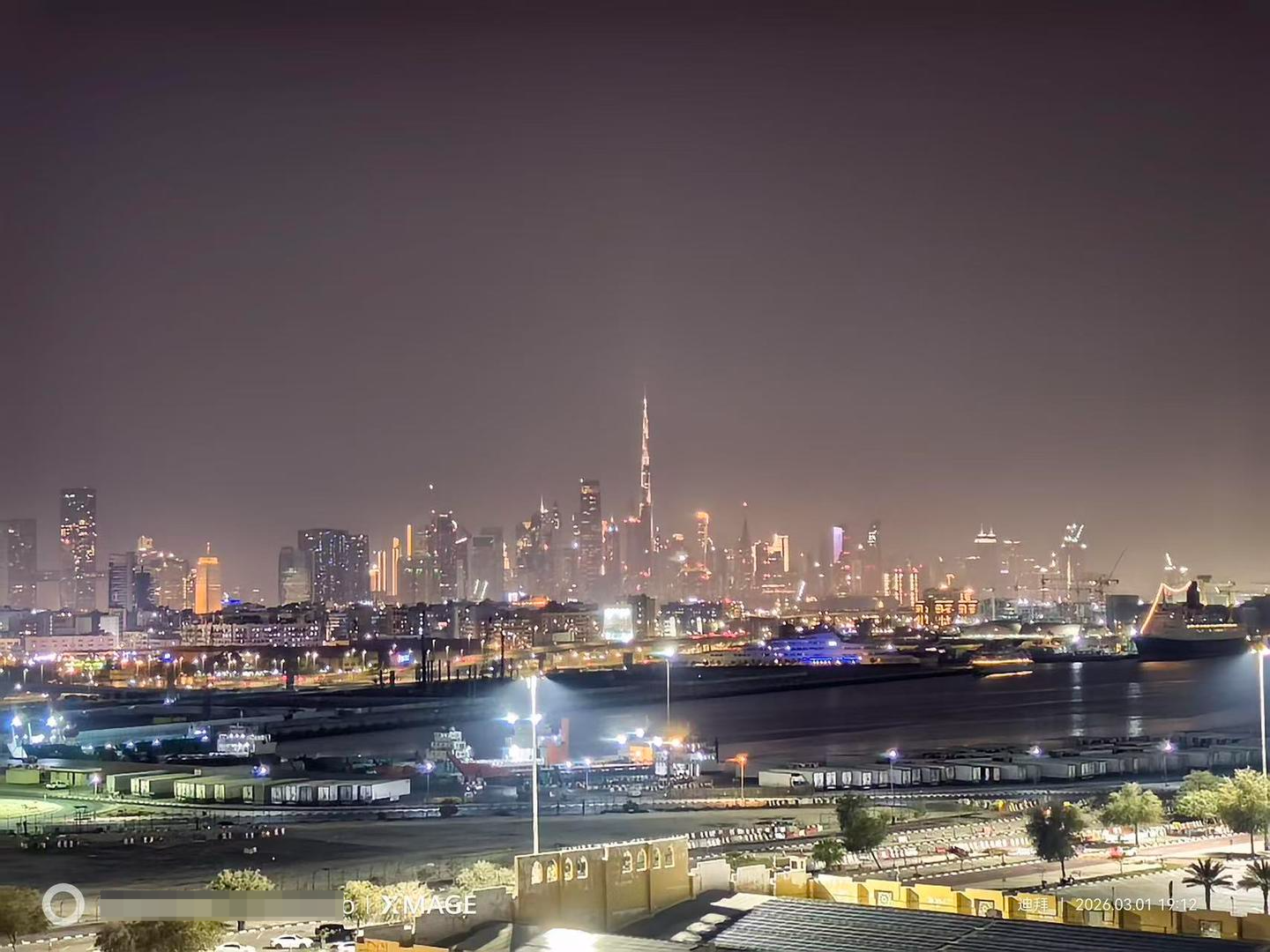 ▲游客拍下的当地夜景