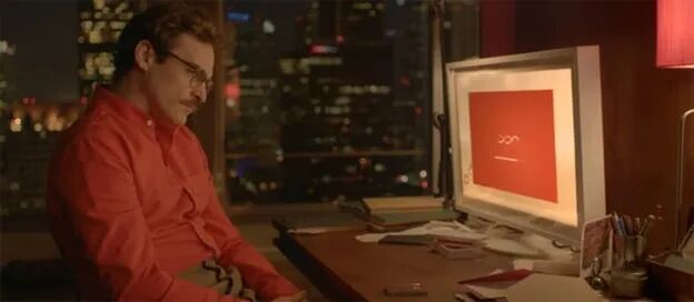 西奥多与萨曼莎。(图/《她》)