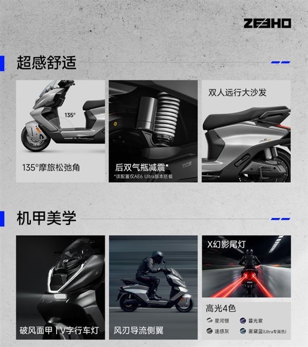 7999元起 极核全新电动摩托车AE6系列上市：顶配版能跑204km