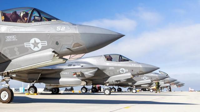 ▲美国海军陆战队的F-35B战斗机