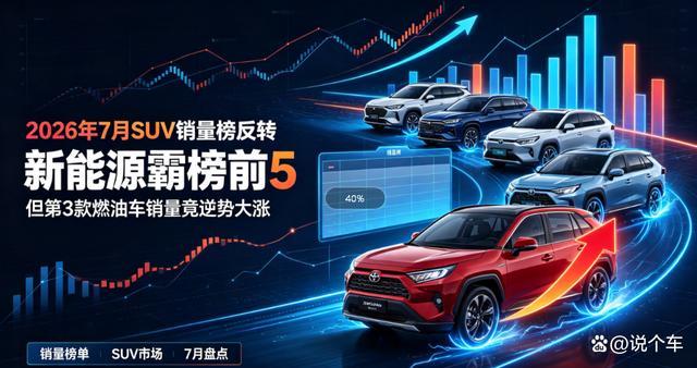 2026年7月SUV销量榜前5，马路上真的太常见了！-有驾